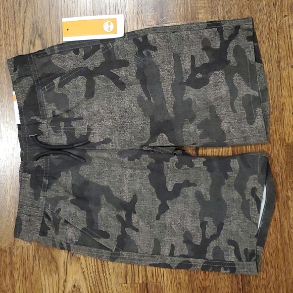 Timberland Other - Boys Timberland olive green & black camo pull on shorts size S(8)